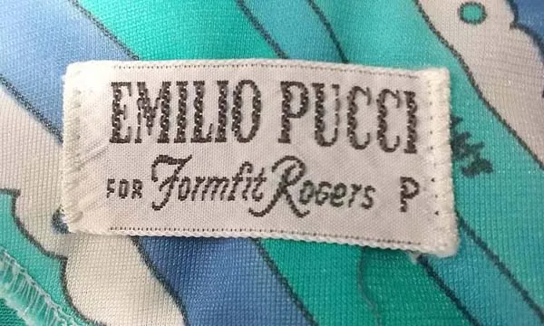 1960s Emilio Pucci Blue and Green Lounge Set