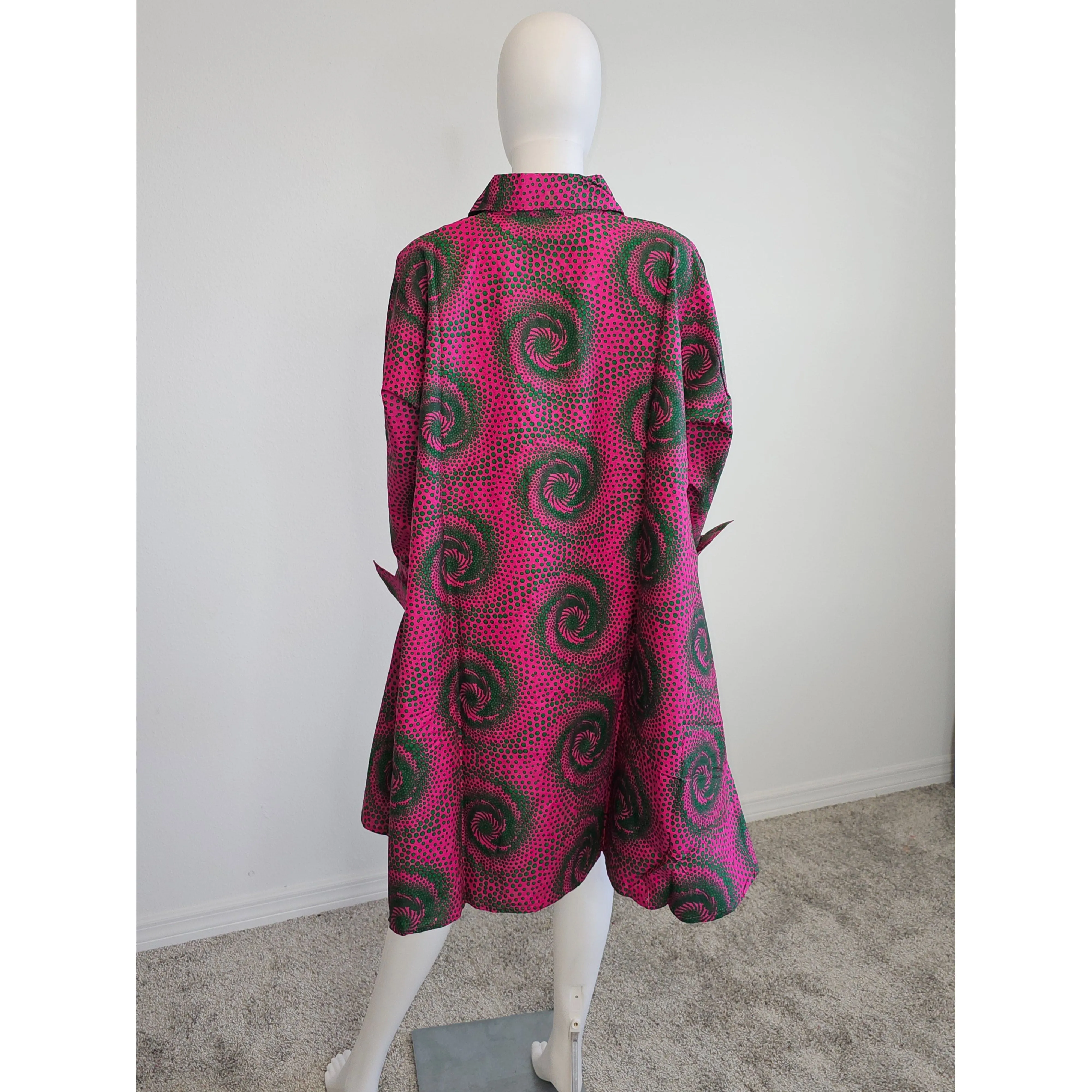 African Ethnic Midi Dress/ Blouse
