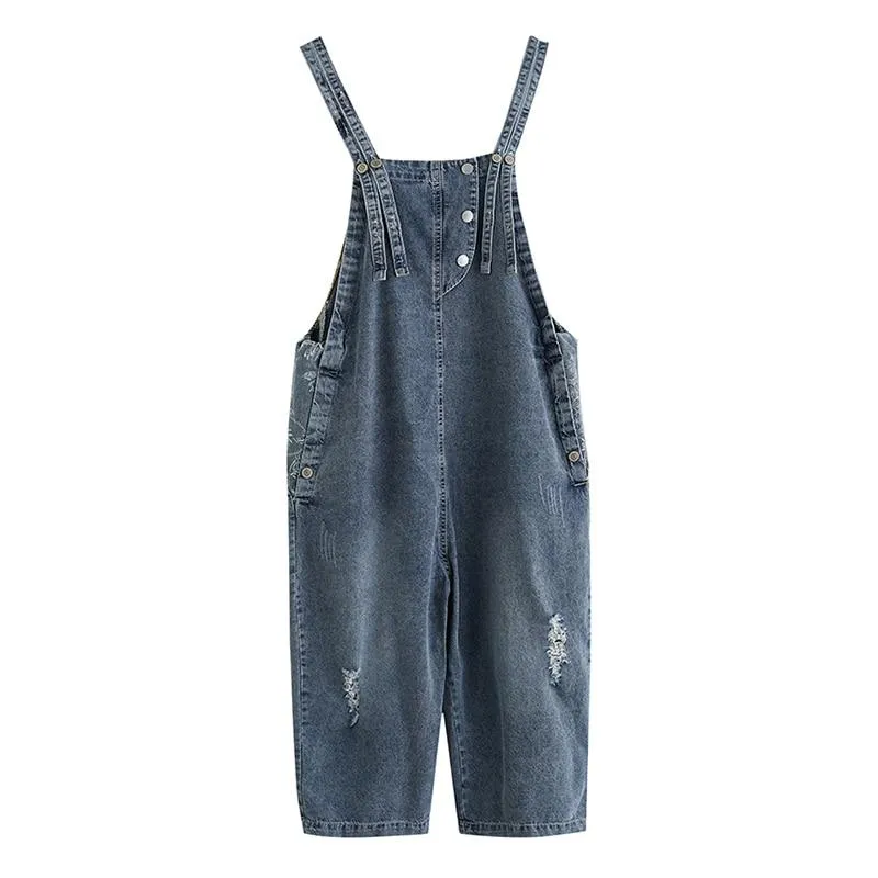 Boho Romper - Denim Overalls