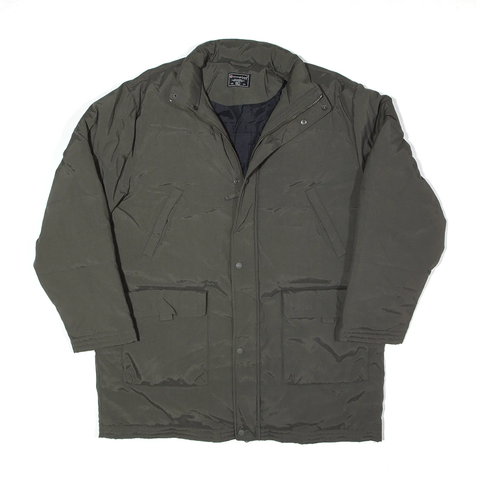 CHAMPION Down Insulated Coat Grey Mens XL