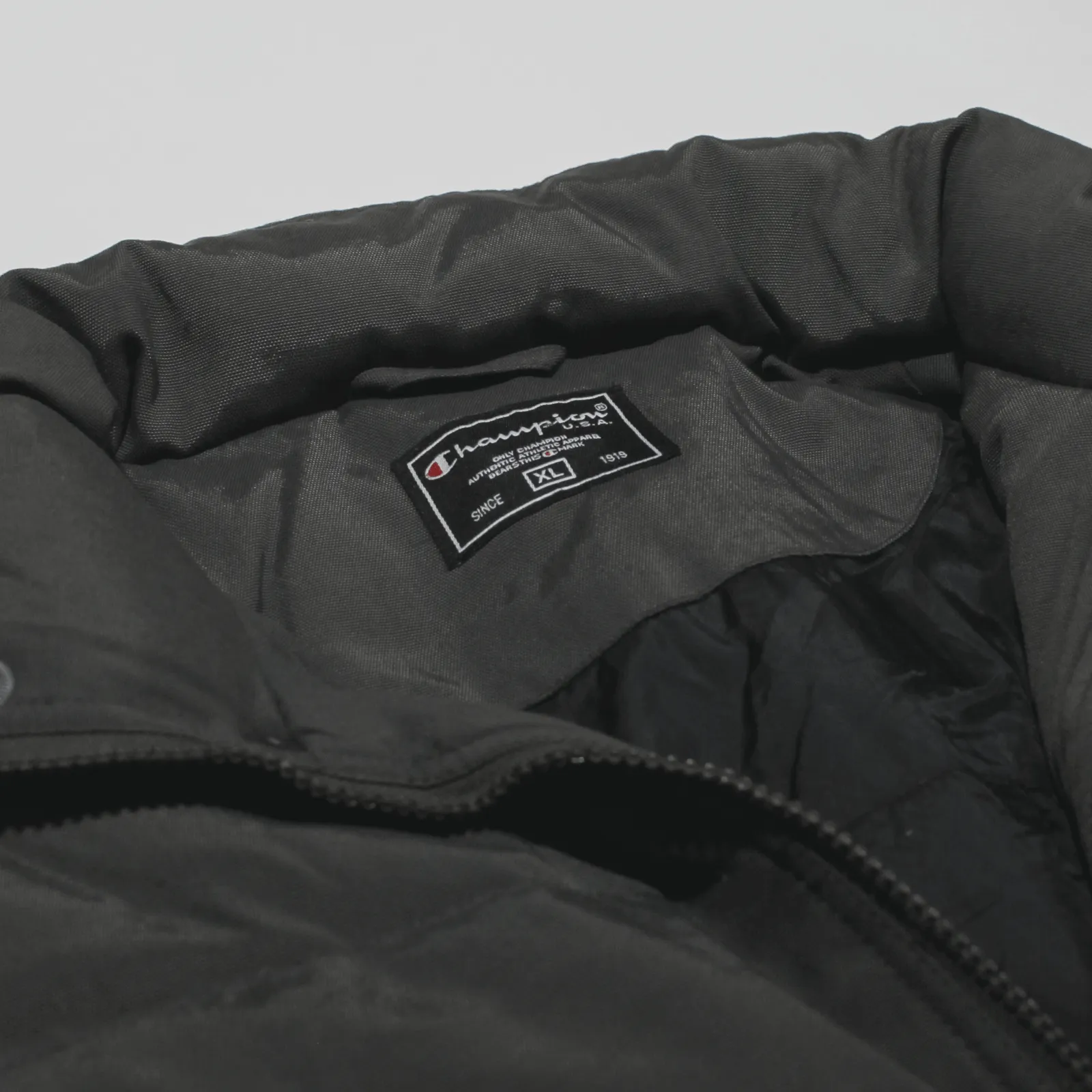 CHAMPION Down Insulated Coat Grey Mens XL