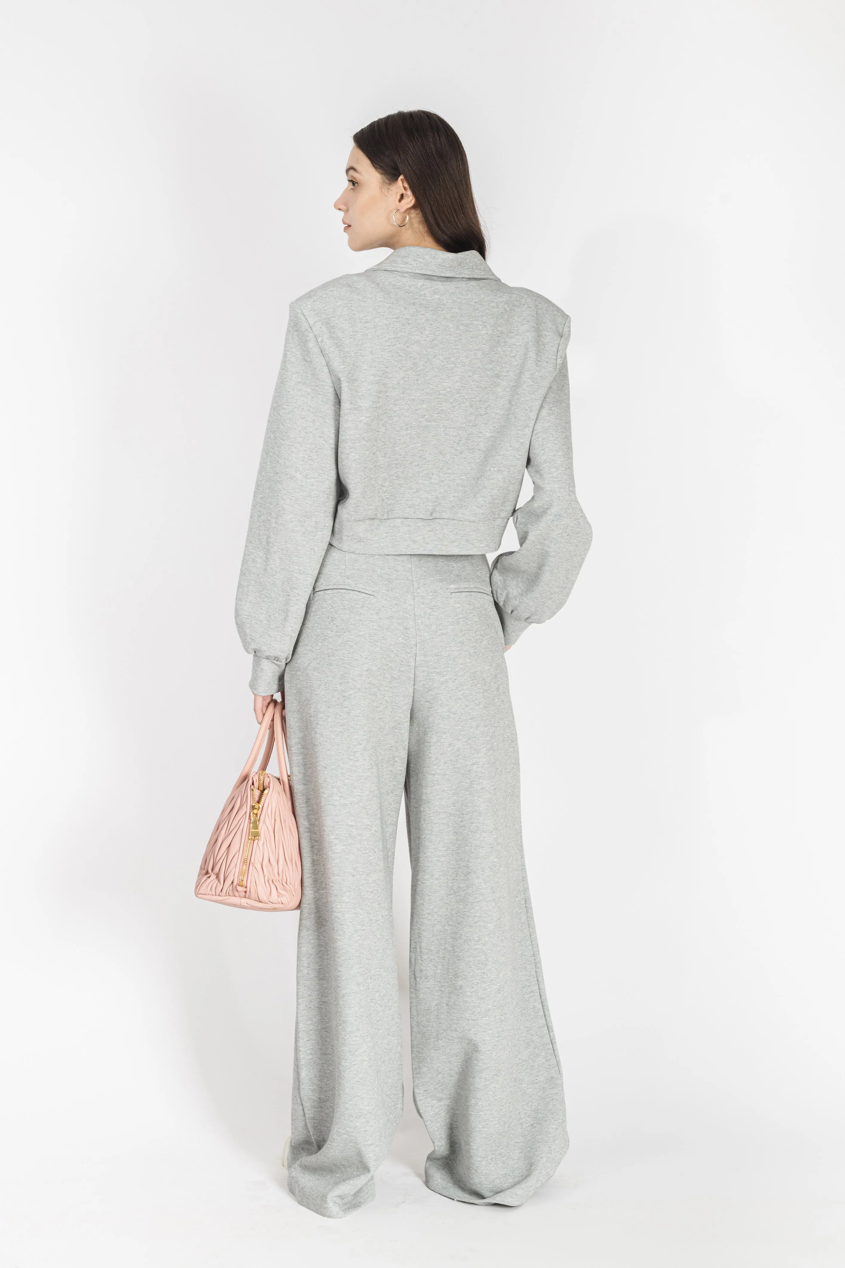 Coollinps Zip U High Neck Crop Jacket
