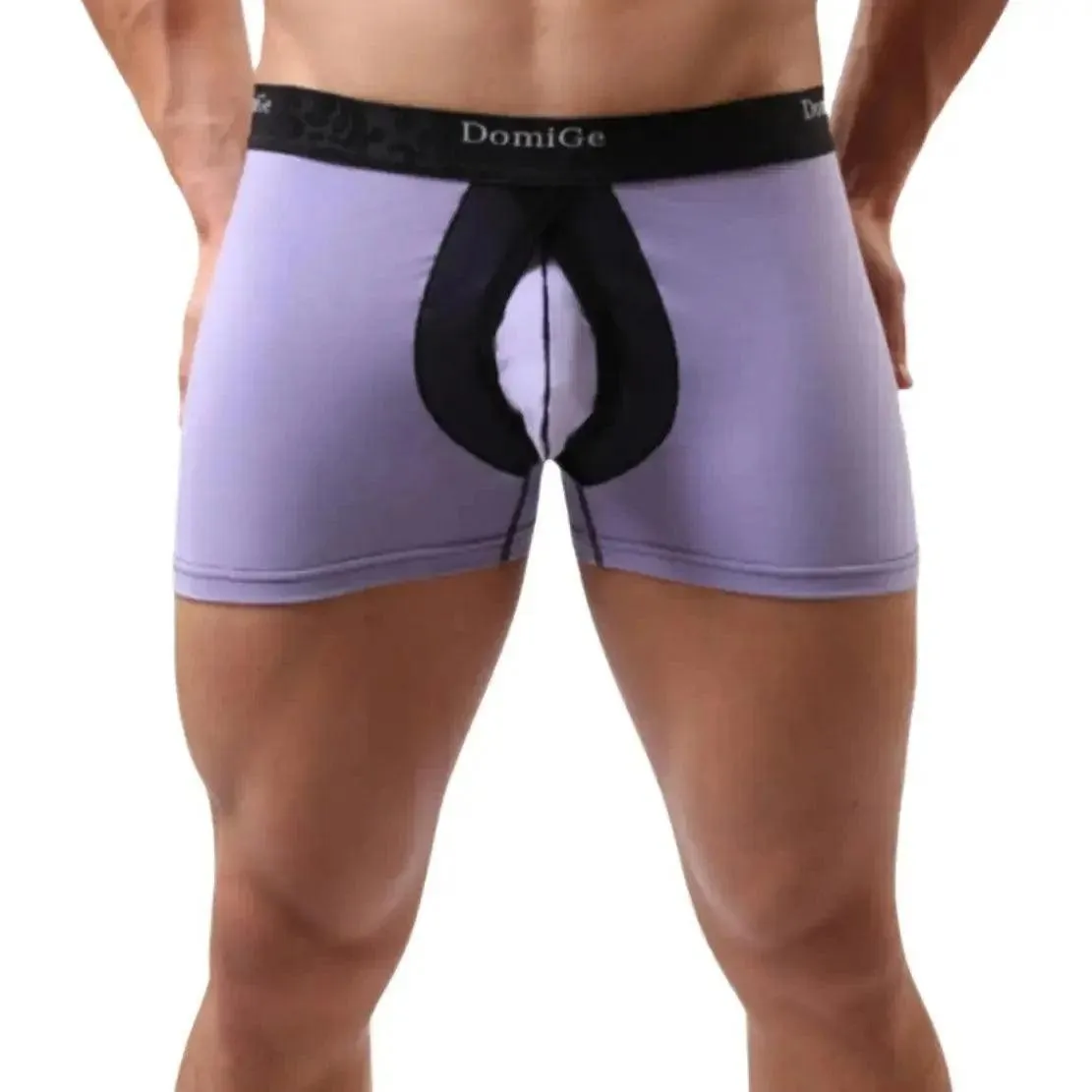 DomiGe Men's Cotton Stretch Boxer Briefs: Enhanced Underwear