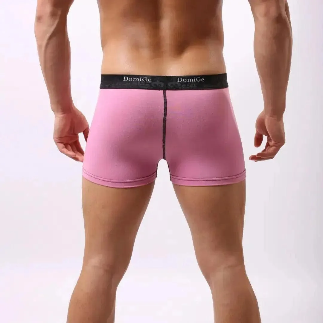 DomiGe Men's Cotton Stretch Boxer Briefs: Enhanced Underwear