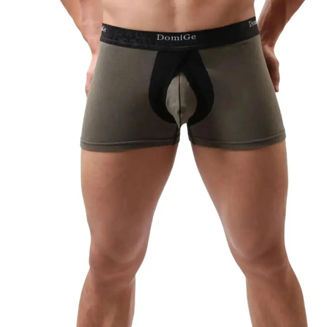 DomiGe Men's Cotton Stretch Boxer Briefs: Enhanced Underwear