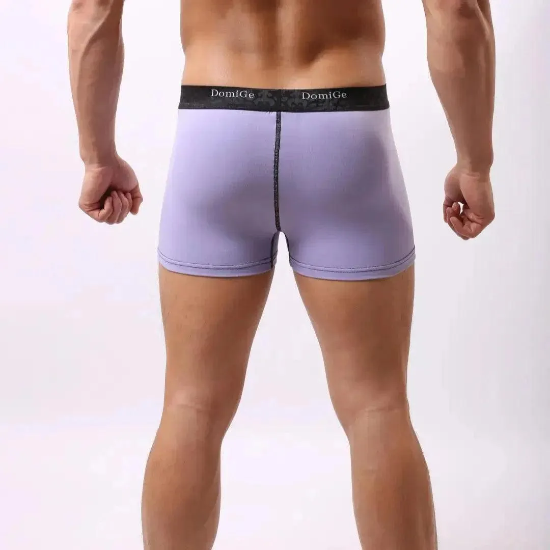 DomiGe Men's Cotton Stretch Boxer Briefs: Enhanced Underwear