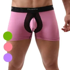 DomiGe Men's Cotton Stretch Boxer Briefs: Enhanced Underwear