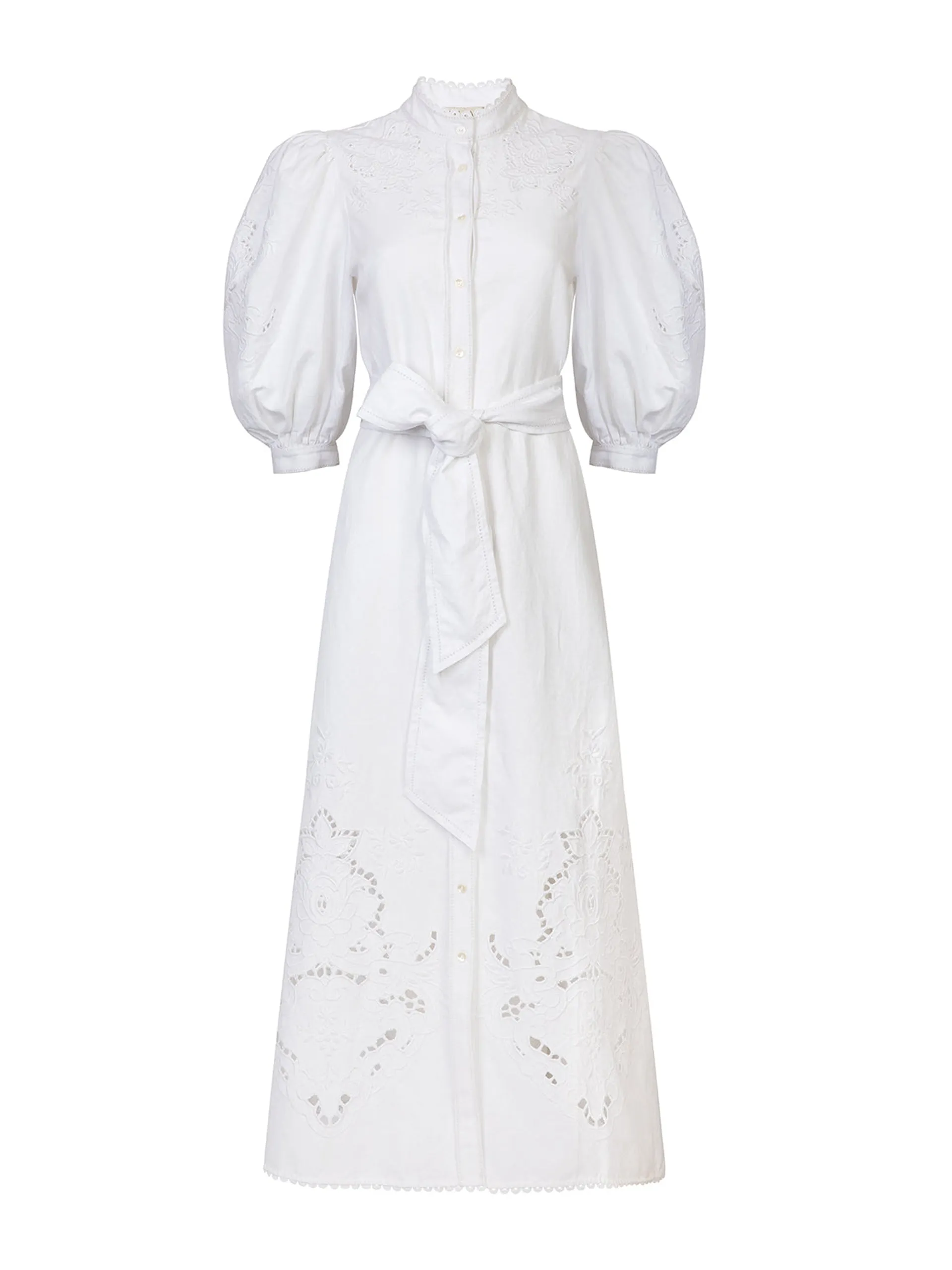 Esther white cutwork dress