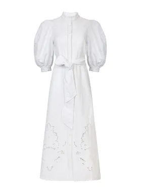 Esther white cutwork dress