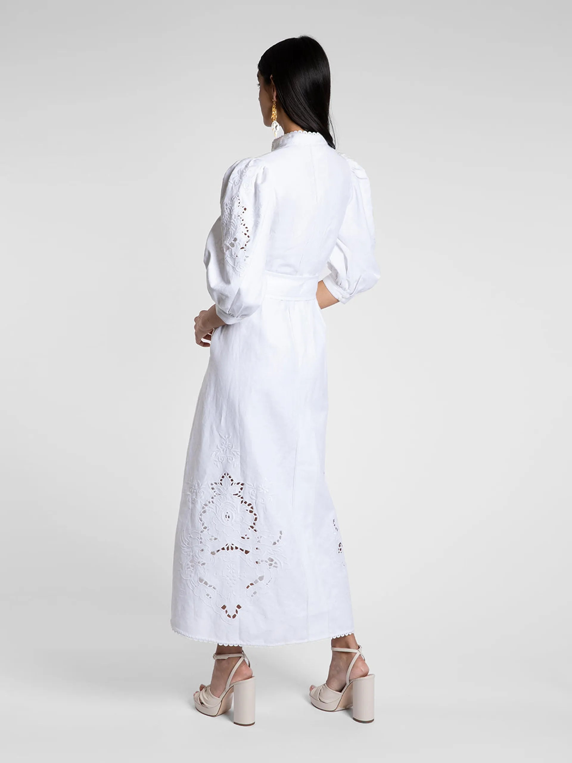 Esther white cutwork dress