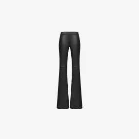 FLAREED PANTS IN STRETCH LAMBSKIN