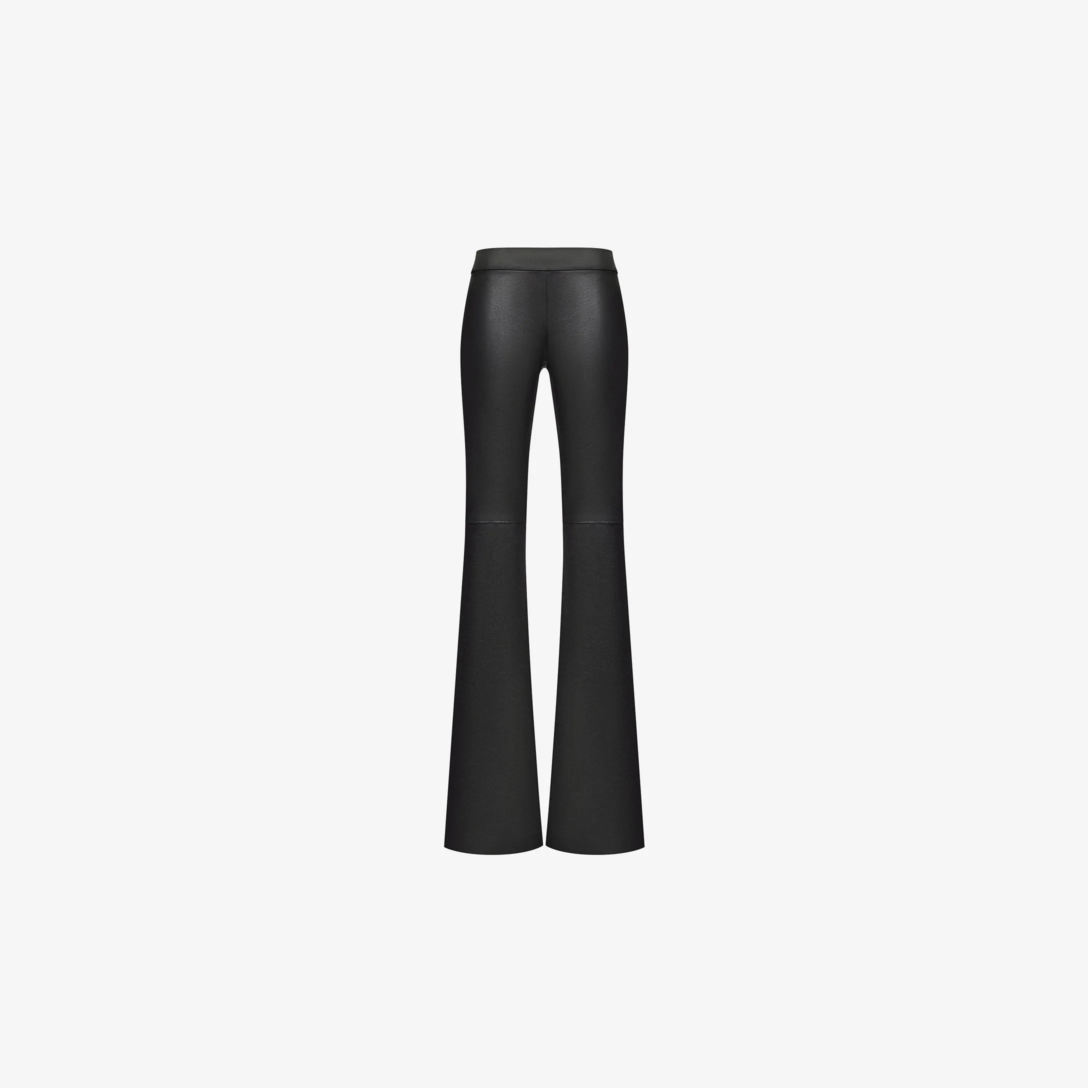 FLAREED PANTS IN STRETCH LAMBSKIN