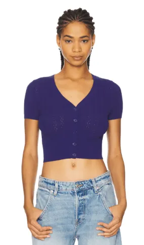 Free People Cassie Cardigan in Indigo