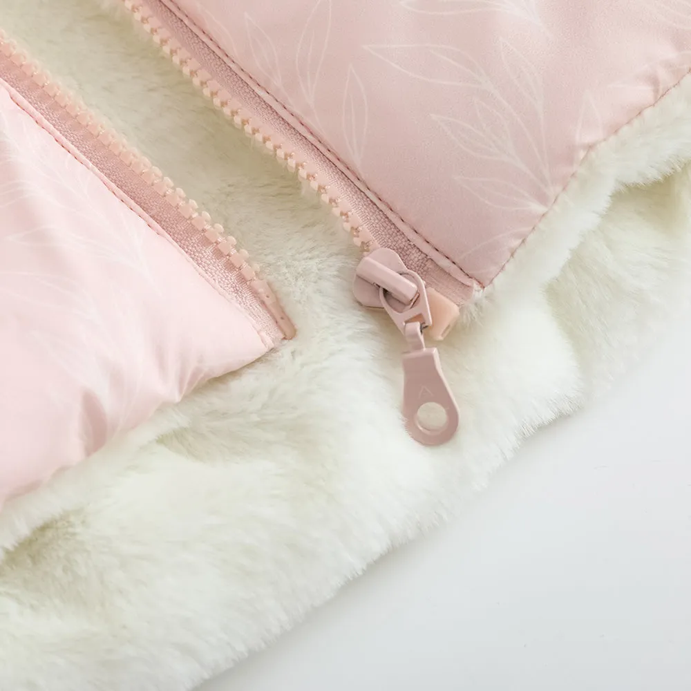 Girls Pink Zip Long Sleeve Coat