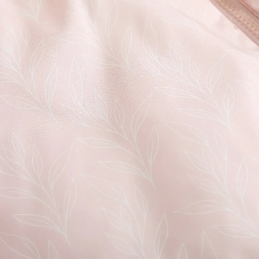 Girls Pink Zip Long Sleeve Coat