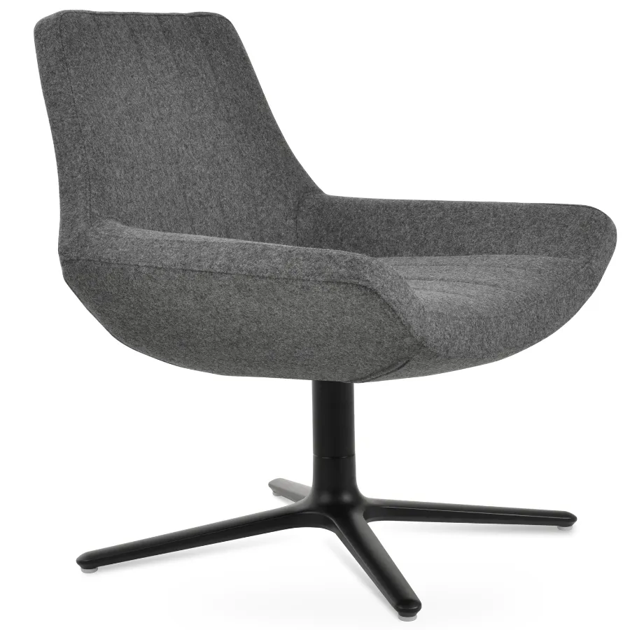 Grey Swivel Armchair Bellagio