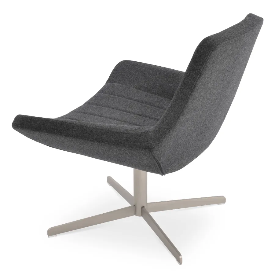 Grey Swivel Armchair Bellagio