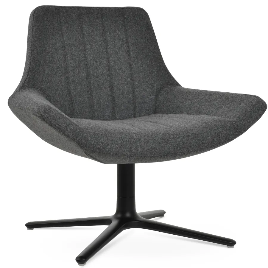 Grey Swivel Armchair Bellagio