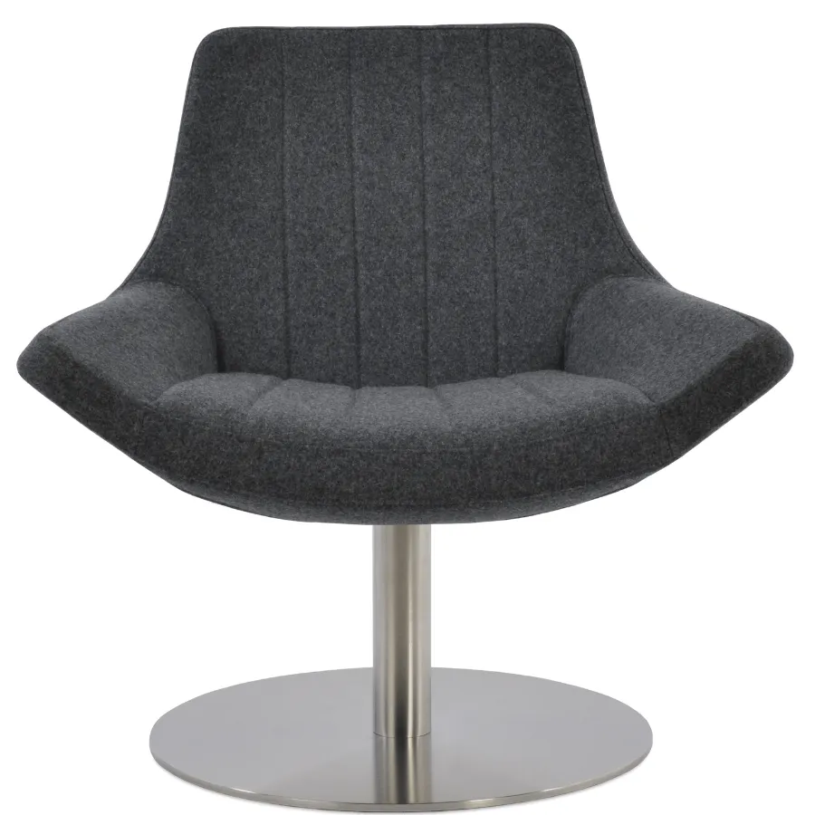 Grey Swivel Armchair Bellagio