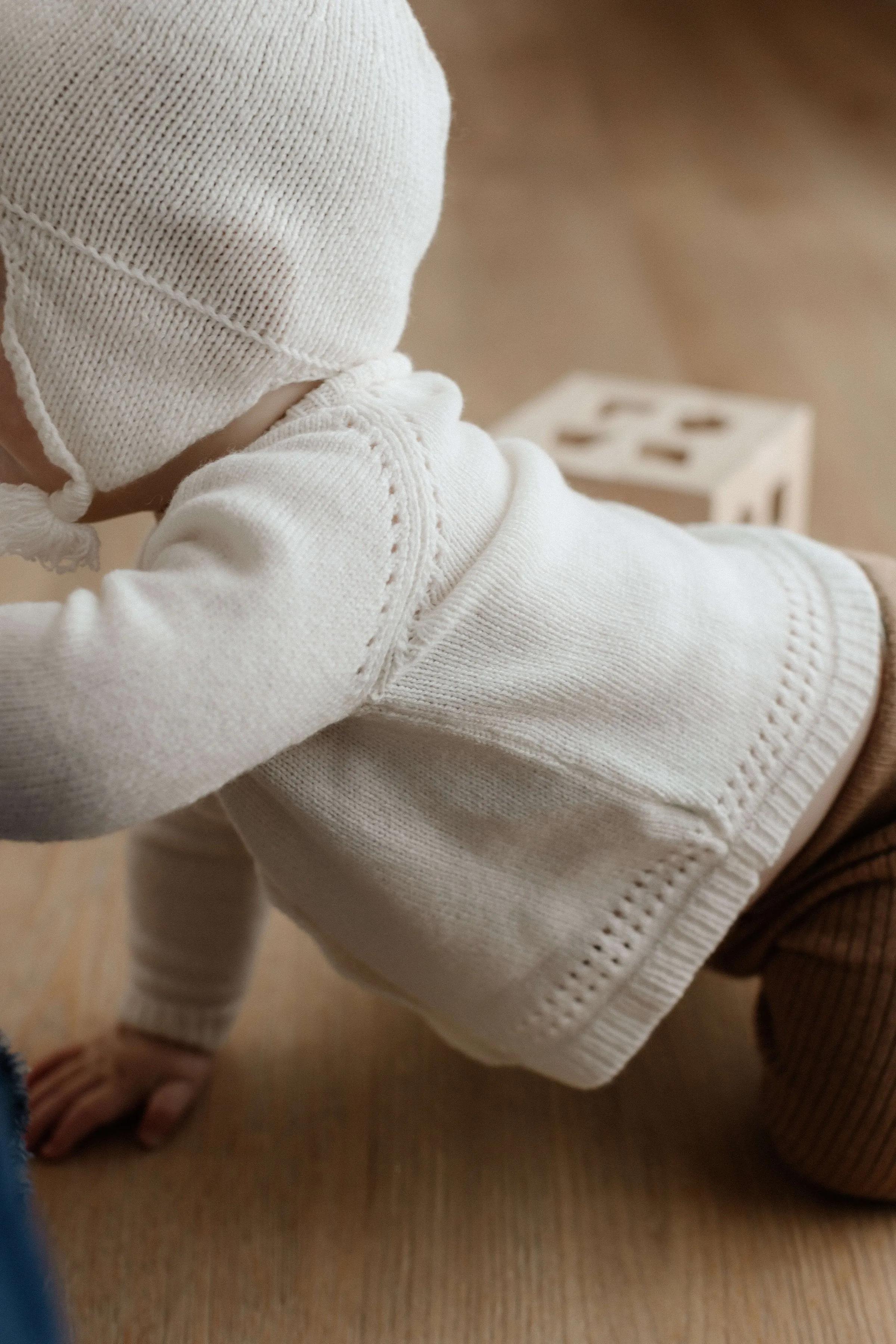 Hand Knit Cashmere Baby Cardigan