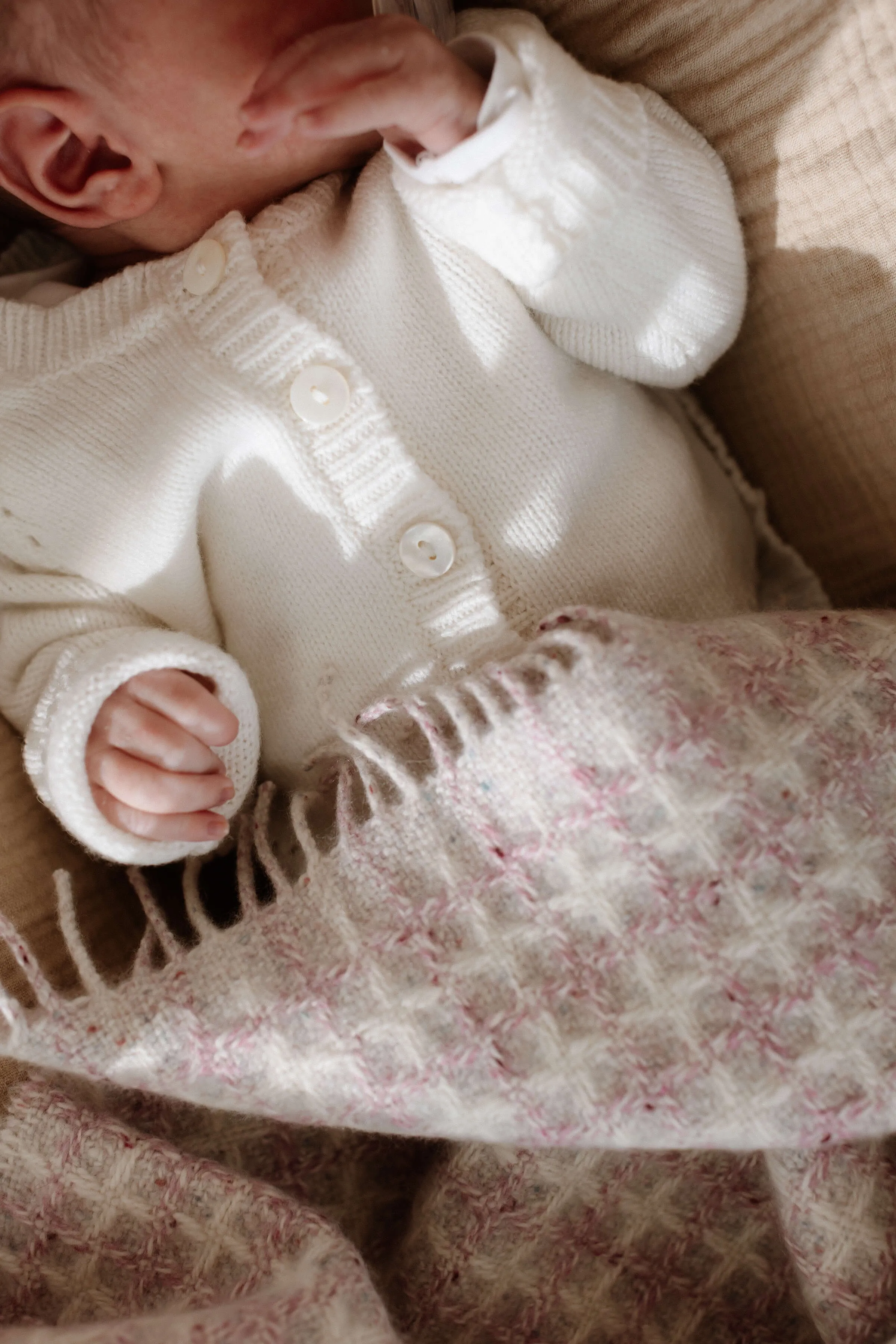 Hand Knit Cashmere Baby Cardigan
