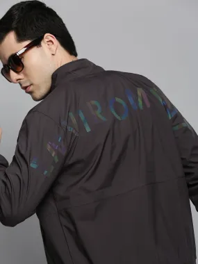 Men Grey Solid Western Jacket
