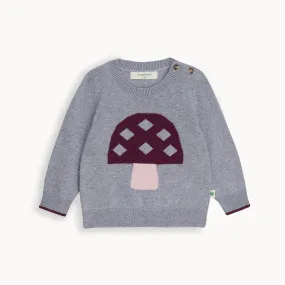 Sparrow - Grey Mushroom Knit Sweater