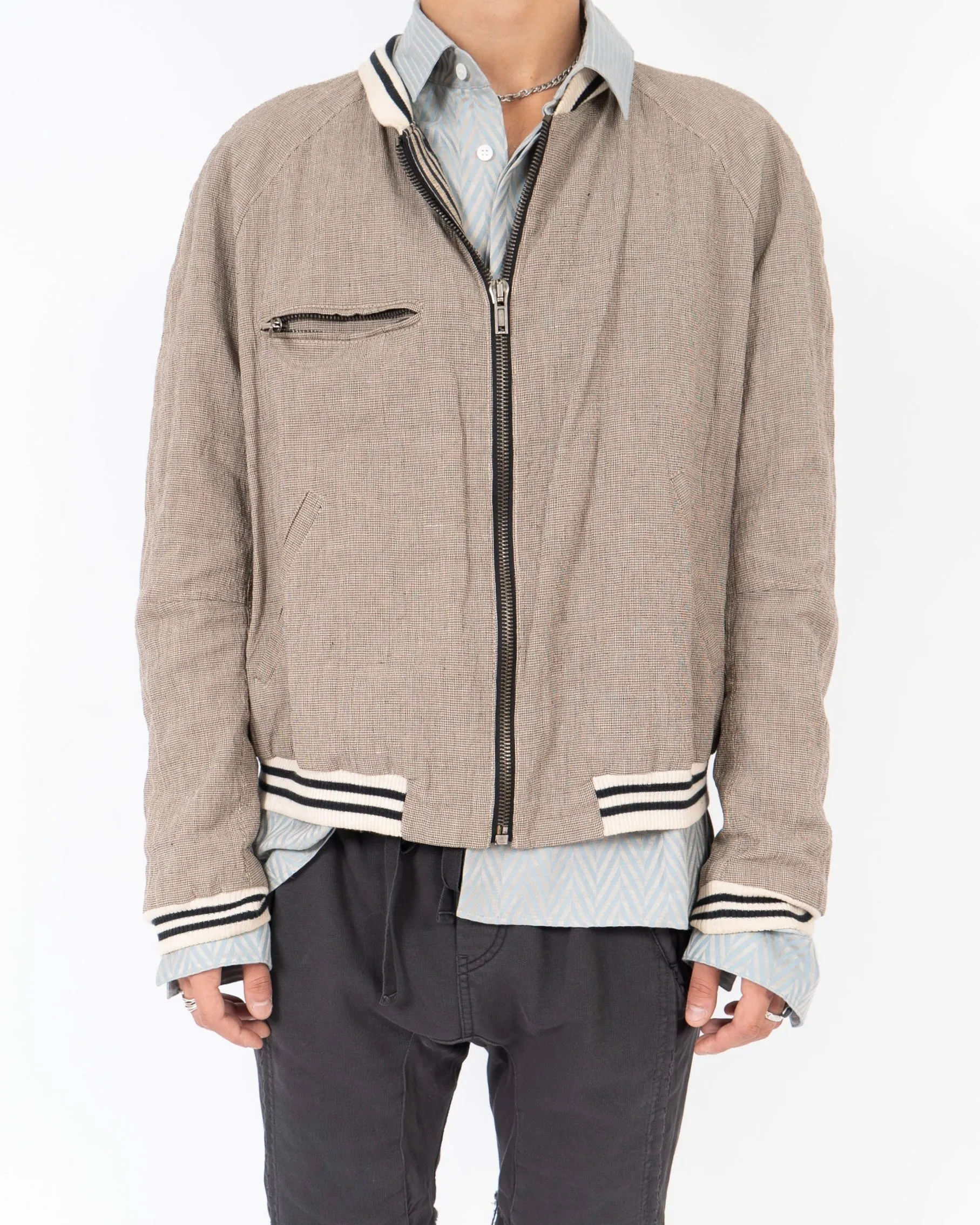 SS15 Houndstooth College Bomber