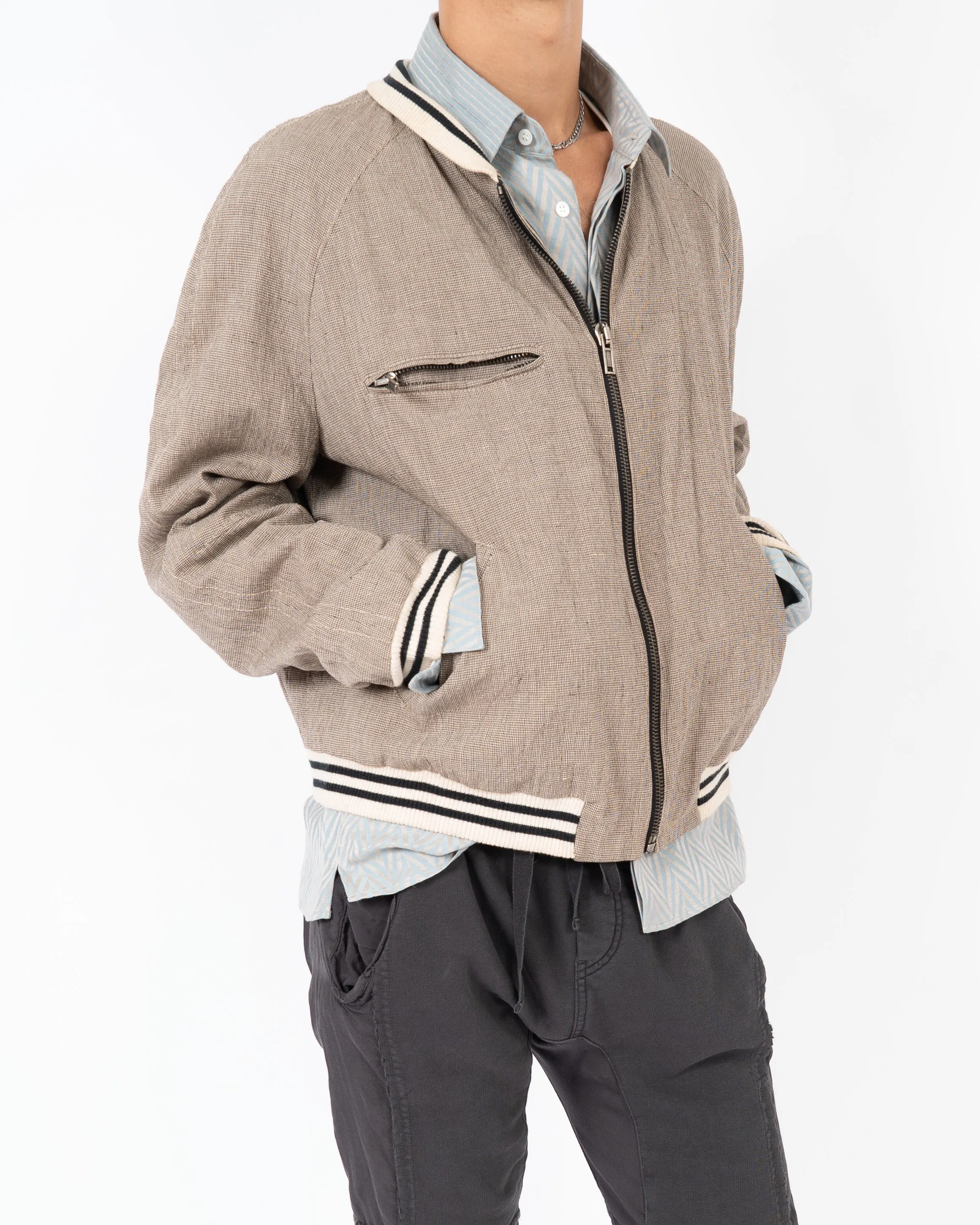 SS15 Houndstooth College Bomber