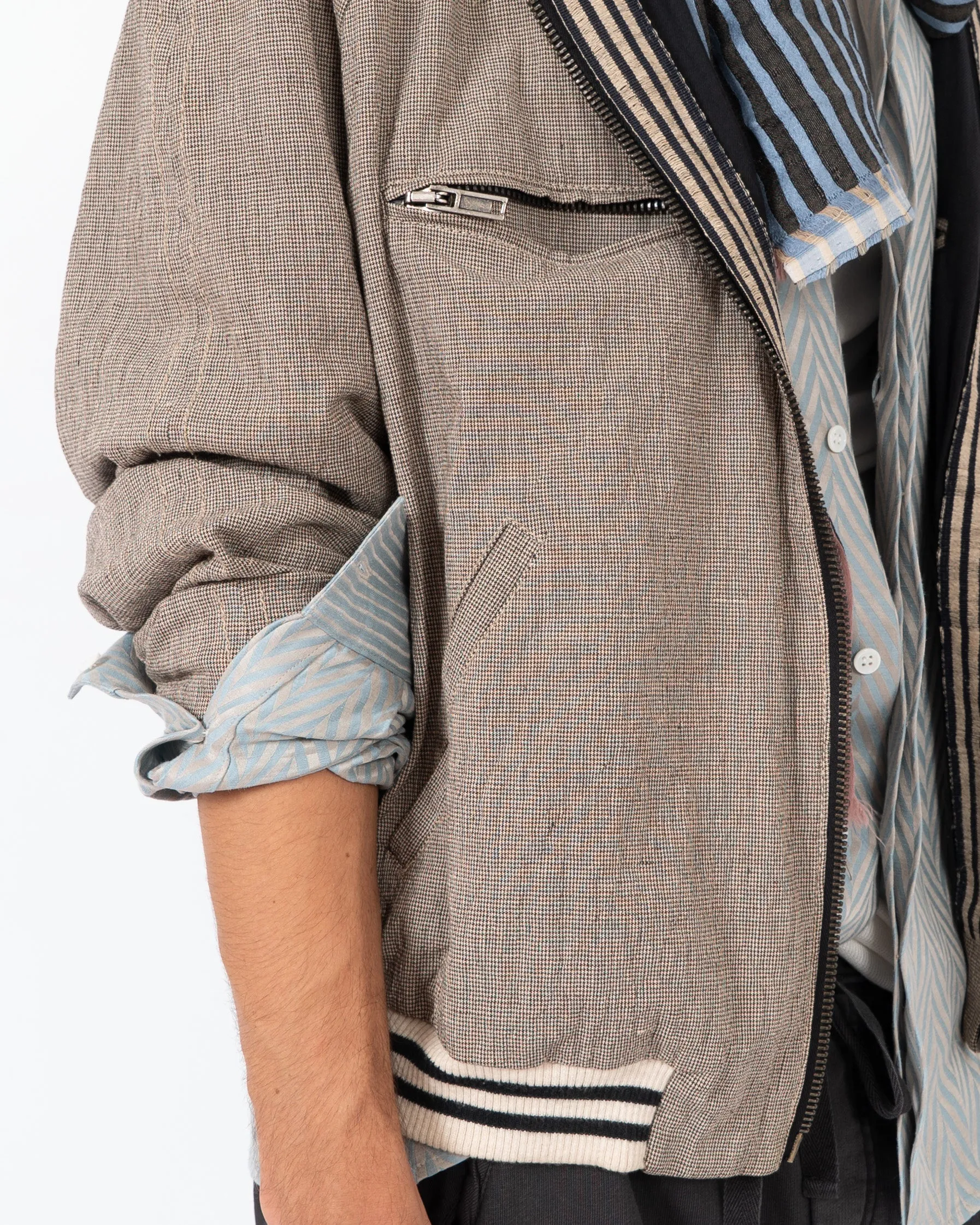 SS15 Houndstooth College Bomber