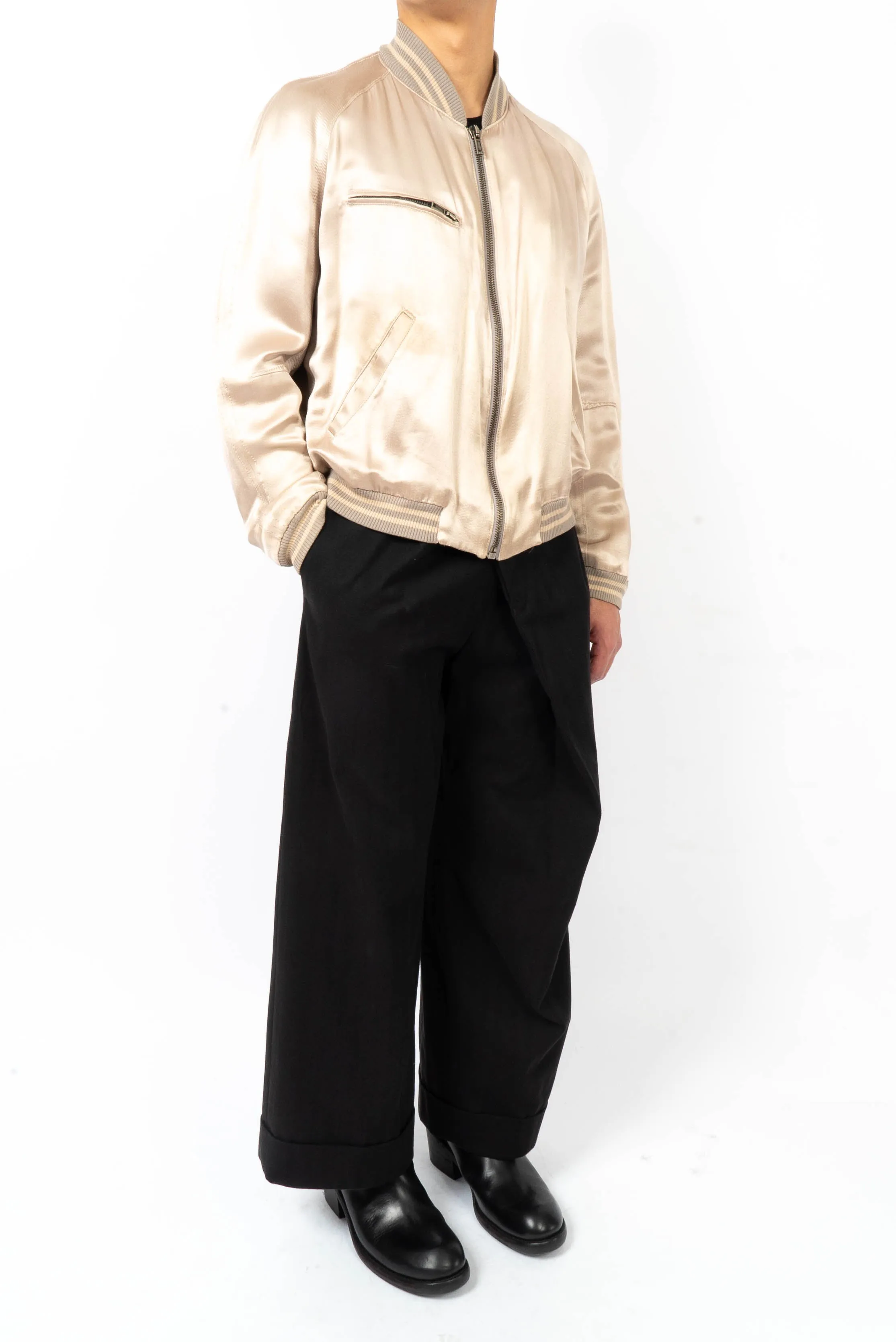 SS15 Pale Amorpha Silk Bomber