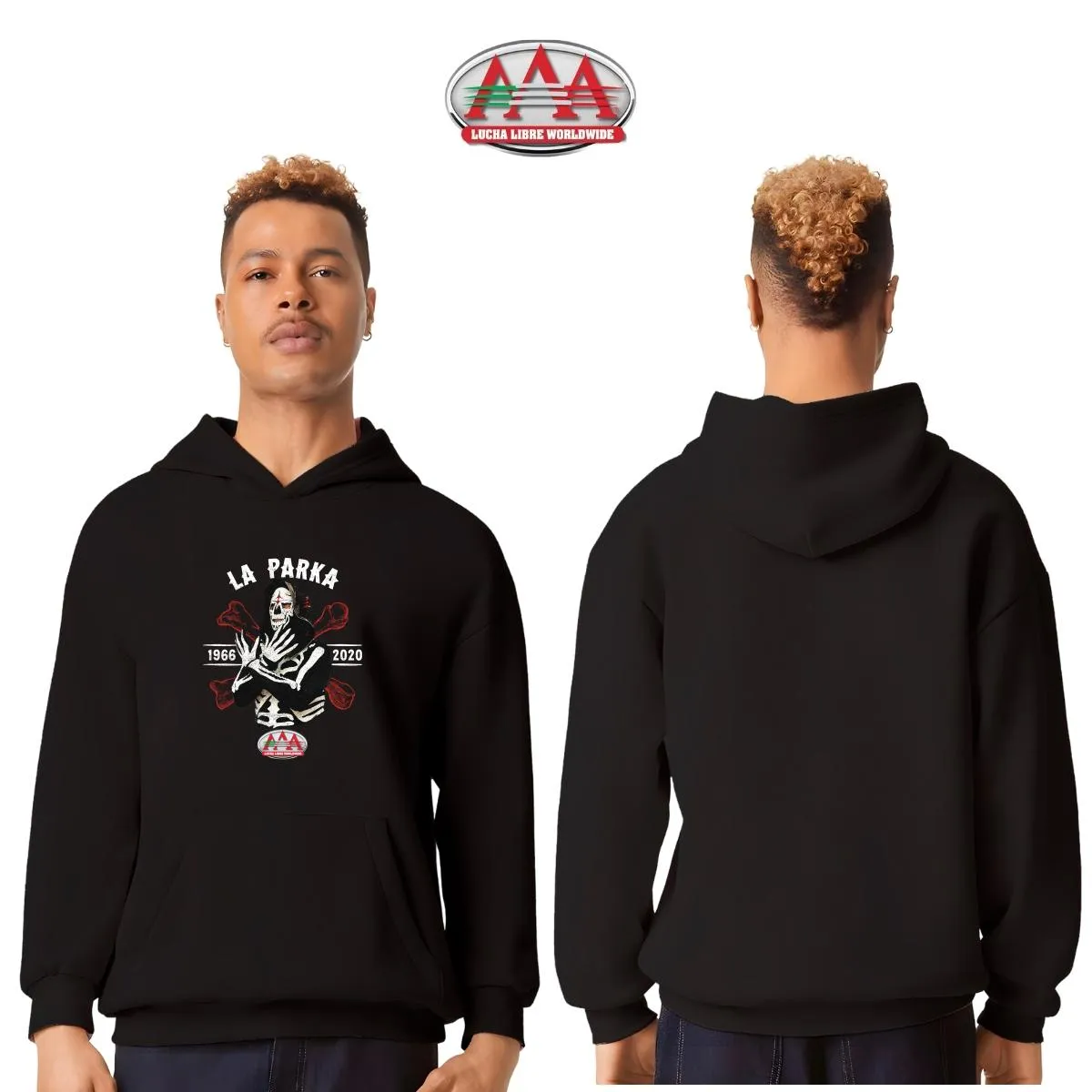 Sudadera Hombre Hoodie Pro Dry Lucha Libre AAA La Parka 66 20