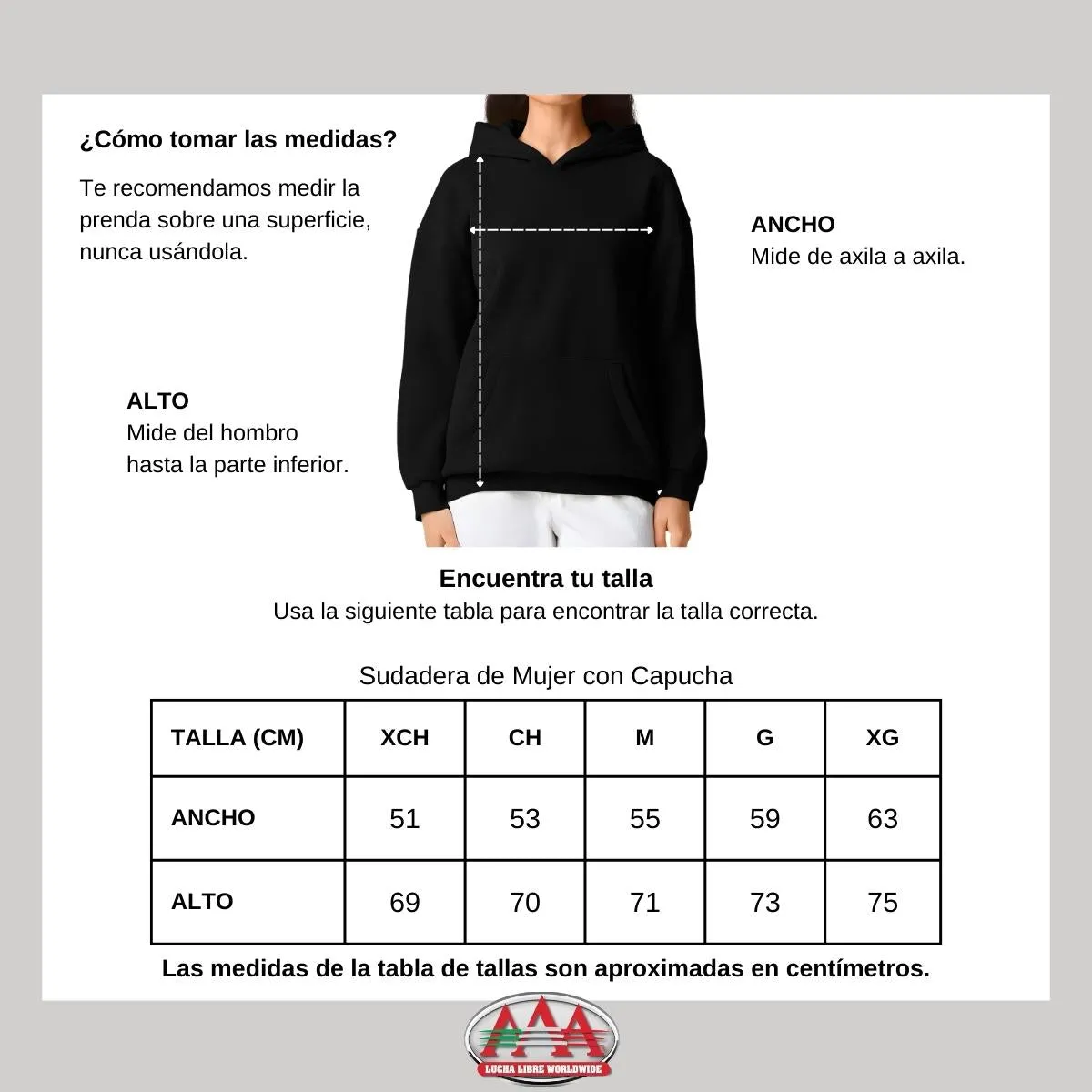 Sudadera Mujer Hoodie Pro Dry Lucha Libre AAA La Parka 66 20