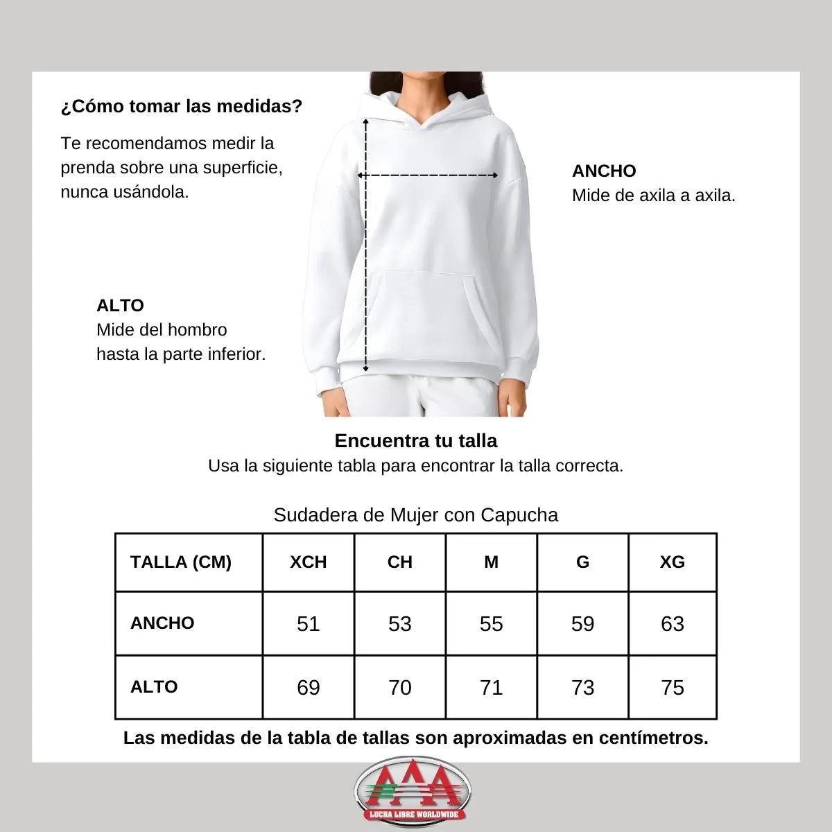 Sudadera Mujer Hoodie Pro Dry Lucha Libre AAA La Parka 66 20