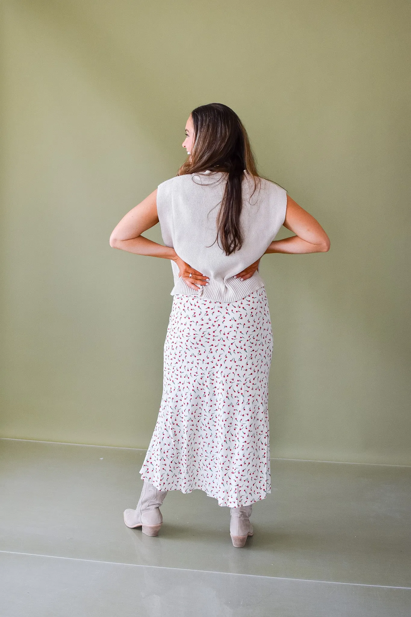 Tammy Floral Midi Skirt