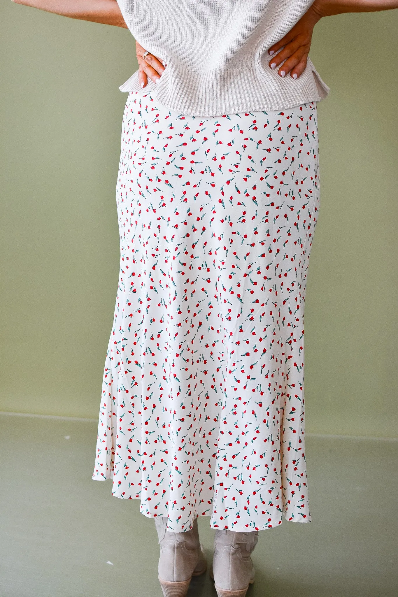 Tammy Floral Midi Skirt
