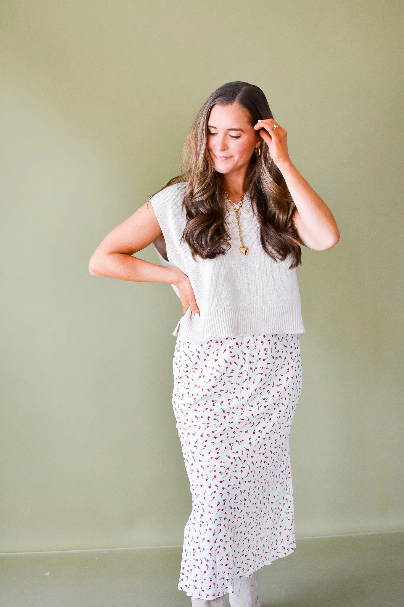 Tammy Floral Midi Skirt
