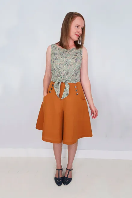 The Bastion Culottes - Jennifer Lauren Handmade - Digital PDF Download Pattern