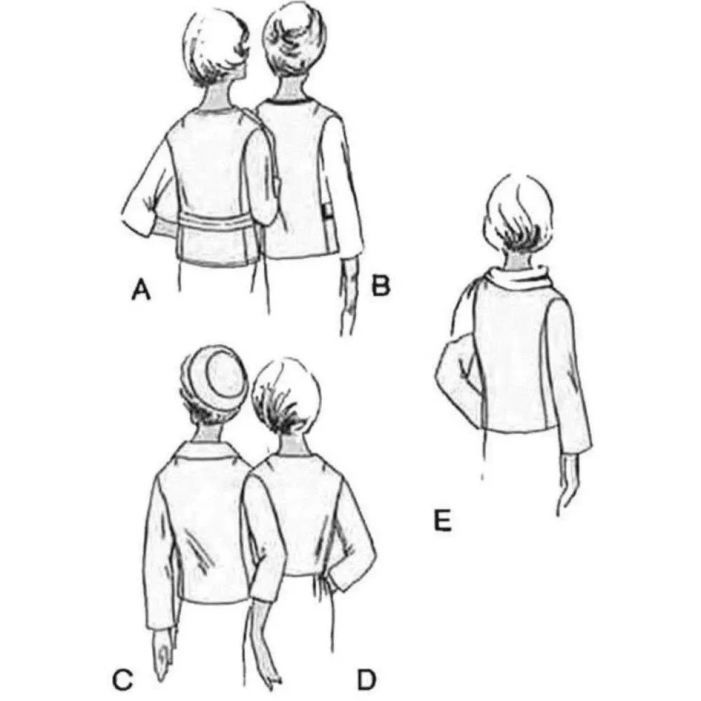 Vintage 1960s Pattern, Women's Jackets, Semi-Fitted - Bust 36" (91.4cm)