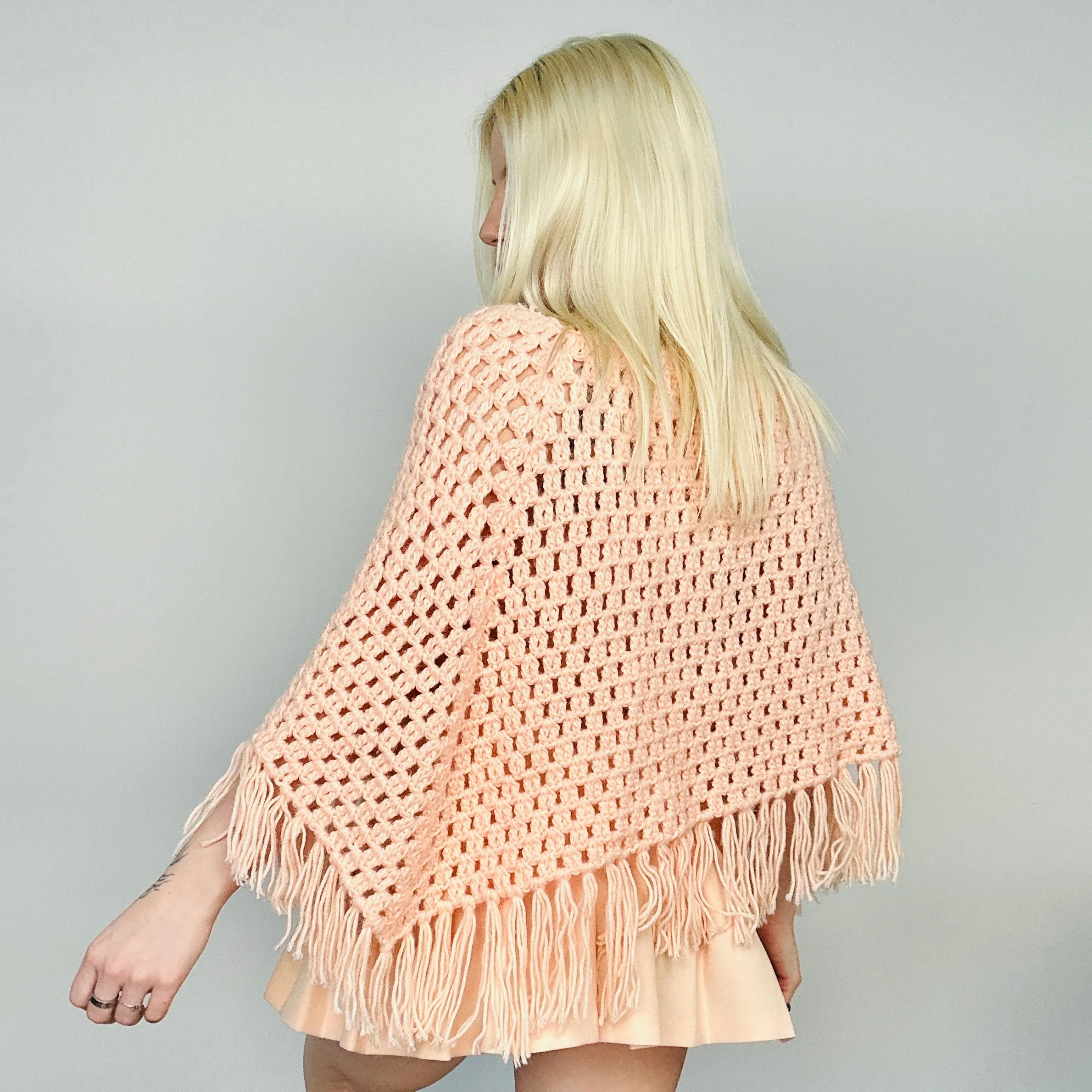 Vintage Knit Poncho