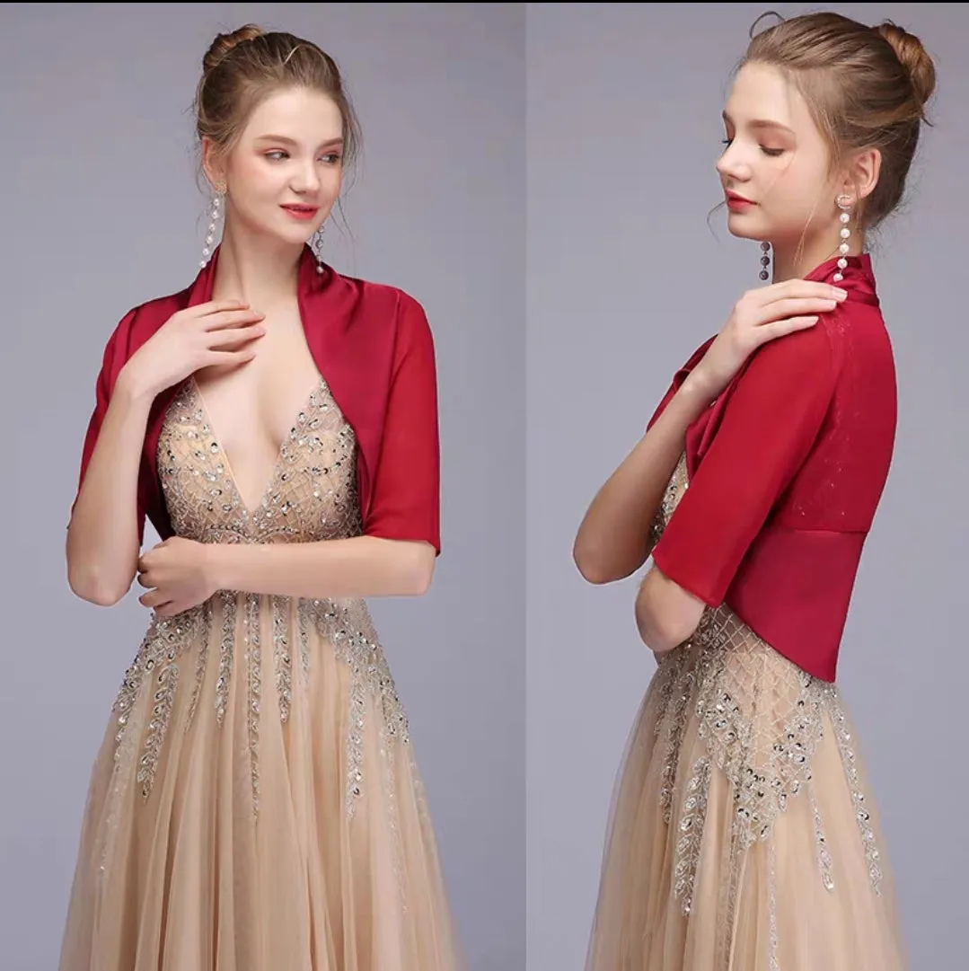 Wedding Bridal Cropped Bolero Jacket