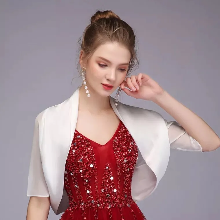 Wedding Bridal Cropped Bolero Jacket